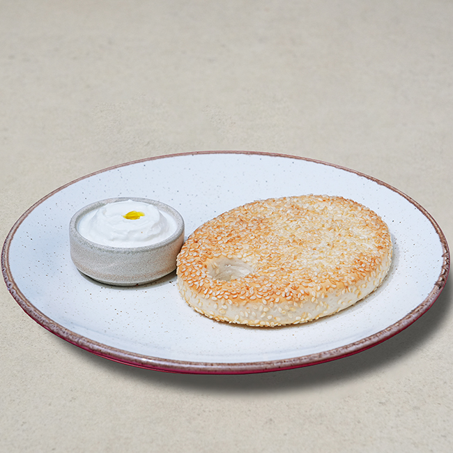 Kaak Bread With Chilli Feta Dip